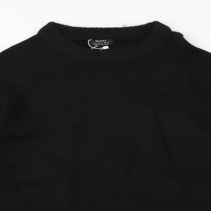 Womens UK Size S Bershka Black Pullover Jumper