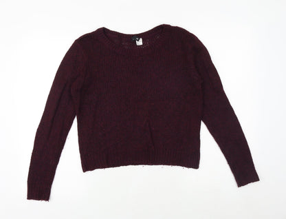 Womens UK Size S H&M Purple Pullover Jumper