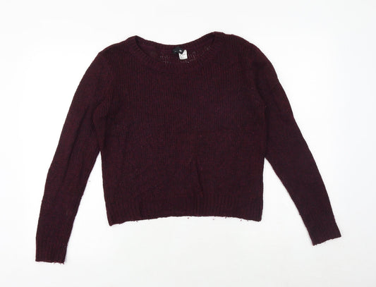 Womens UK Size S H&M Purple Pullover Jumper