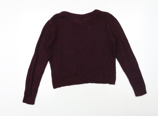 Womens UK Size S H&M Purple Pullover Jumper
