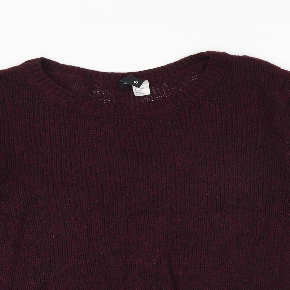 Womens UK Size S H&M Purple Pullover Jumper