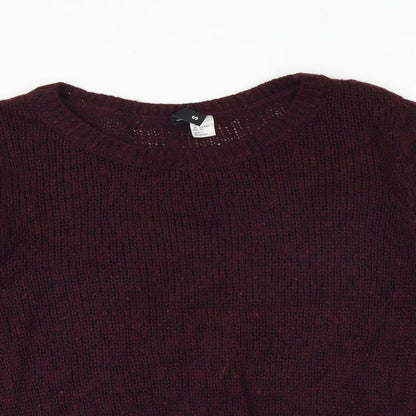 Womens UK Size S H&M Purple Pullover Jumper