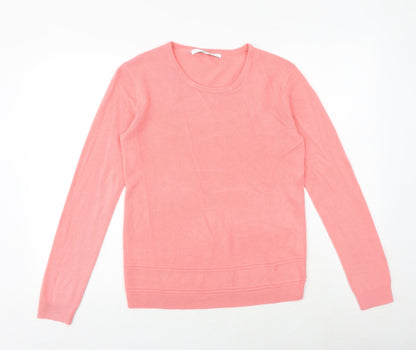 Womens UK Size M Vida Vi Pink Pullover Jumper
