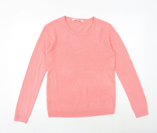 Womens UK Size M Vida Vi Pink Pullover Jumper