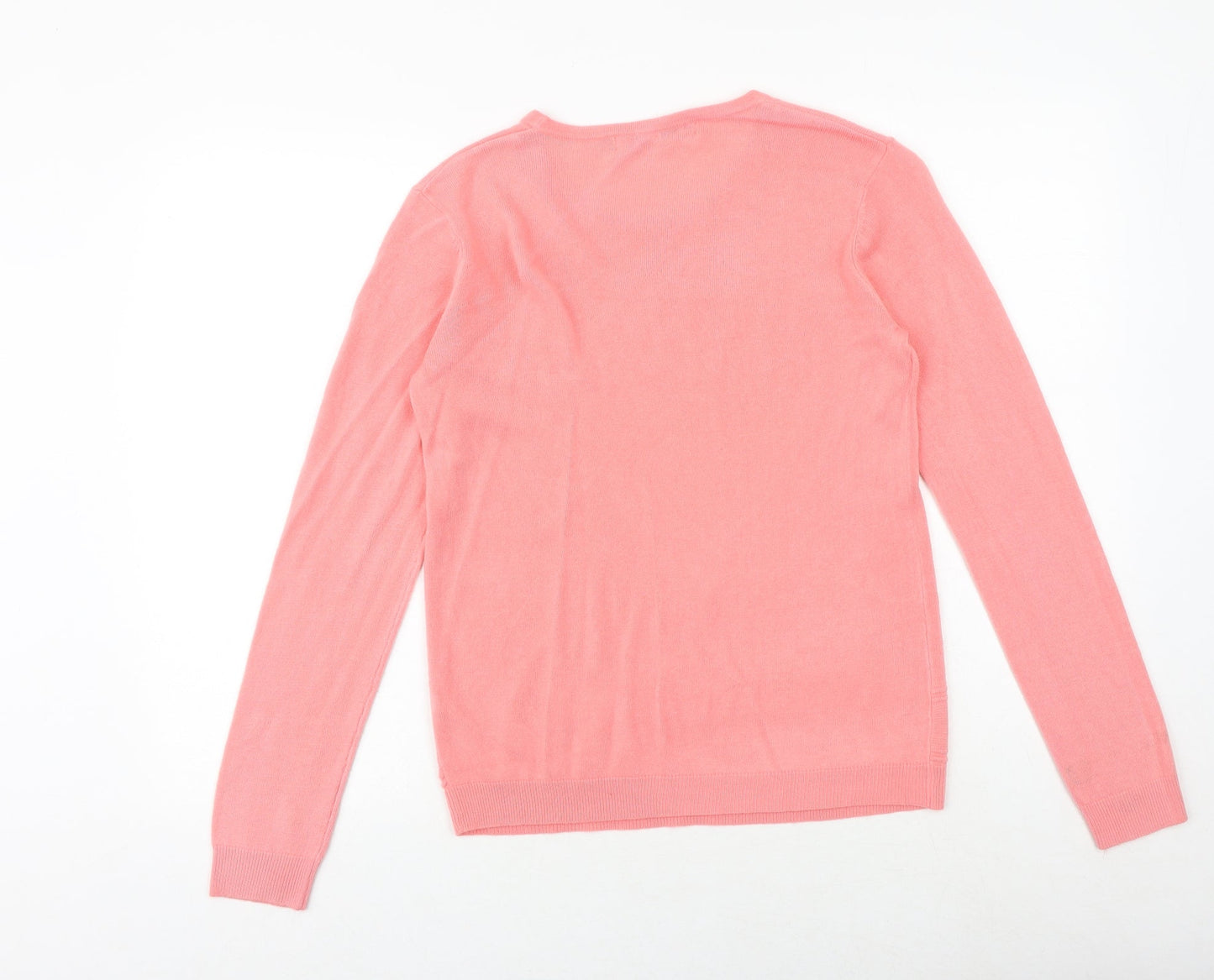 Womens UK Size M Vida Vi Pink Pullover Jumper