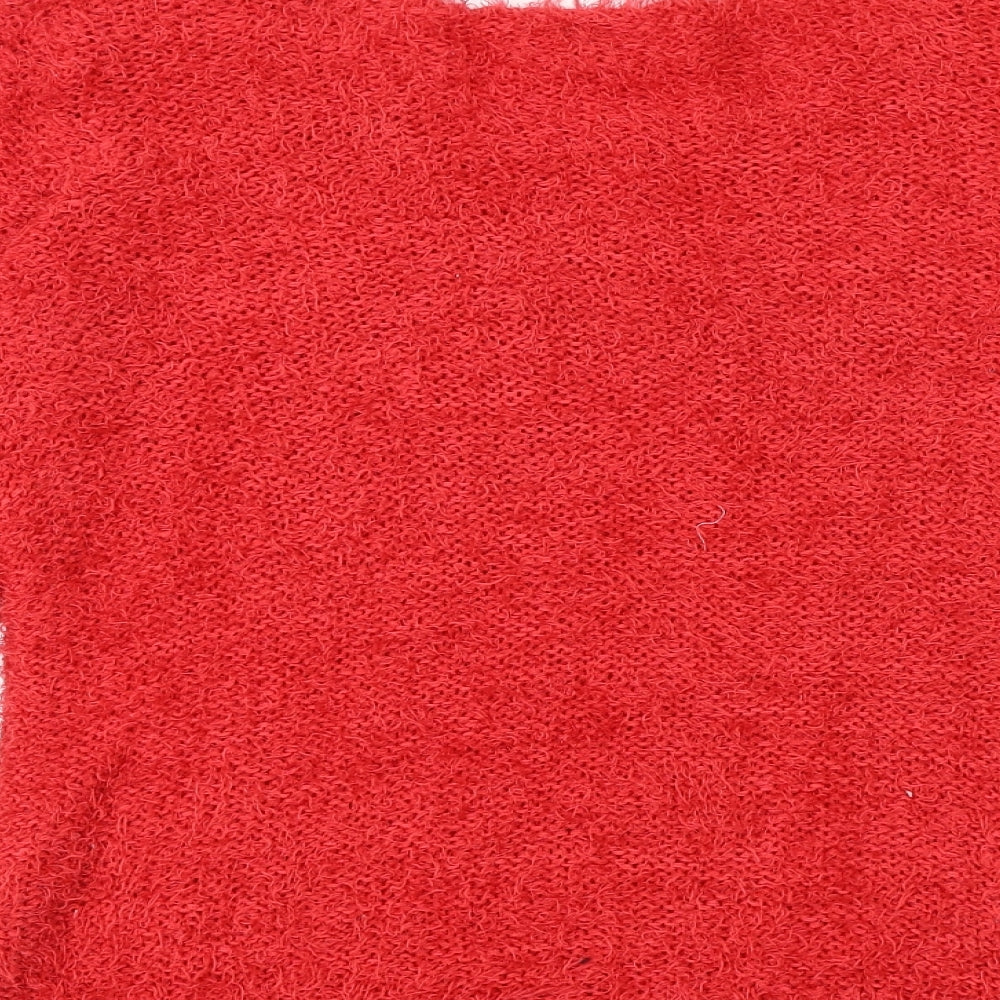 Womens UK Size L Only Red Pullover Jumper