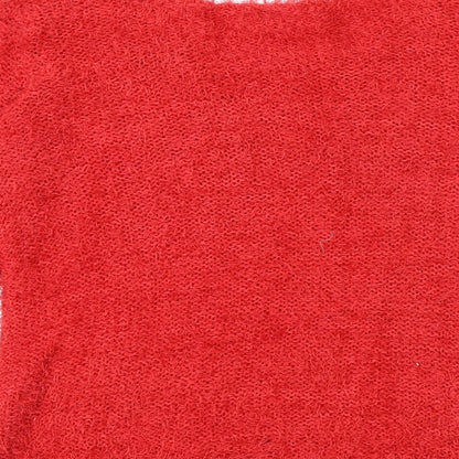 Womens UK Size L Only Red Pullover Jumper