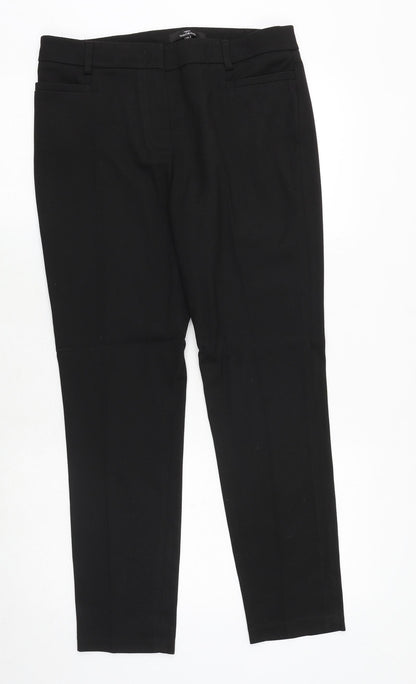 Womens UK Size 10 NEXT Regular Fit Dress Pants Black Trousers