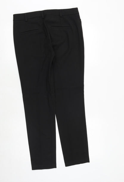 Womens UK Size 10 NEXT Regular Fit Dress Pants Black Trousers