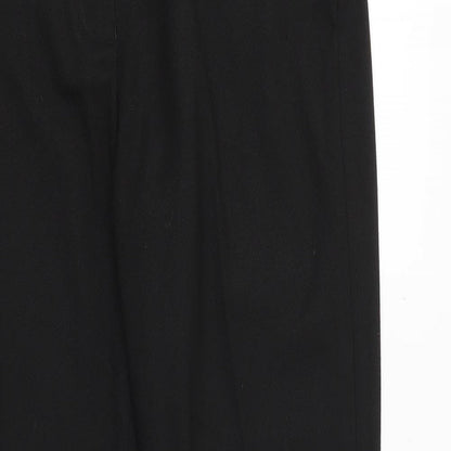 Womens UK Size 10 NEXT Regular Fit Dress Pants Black Trousers