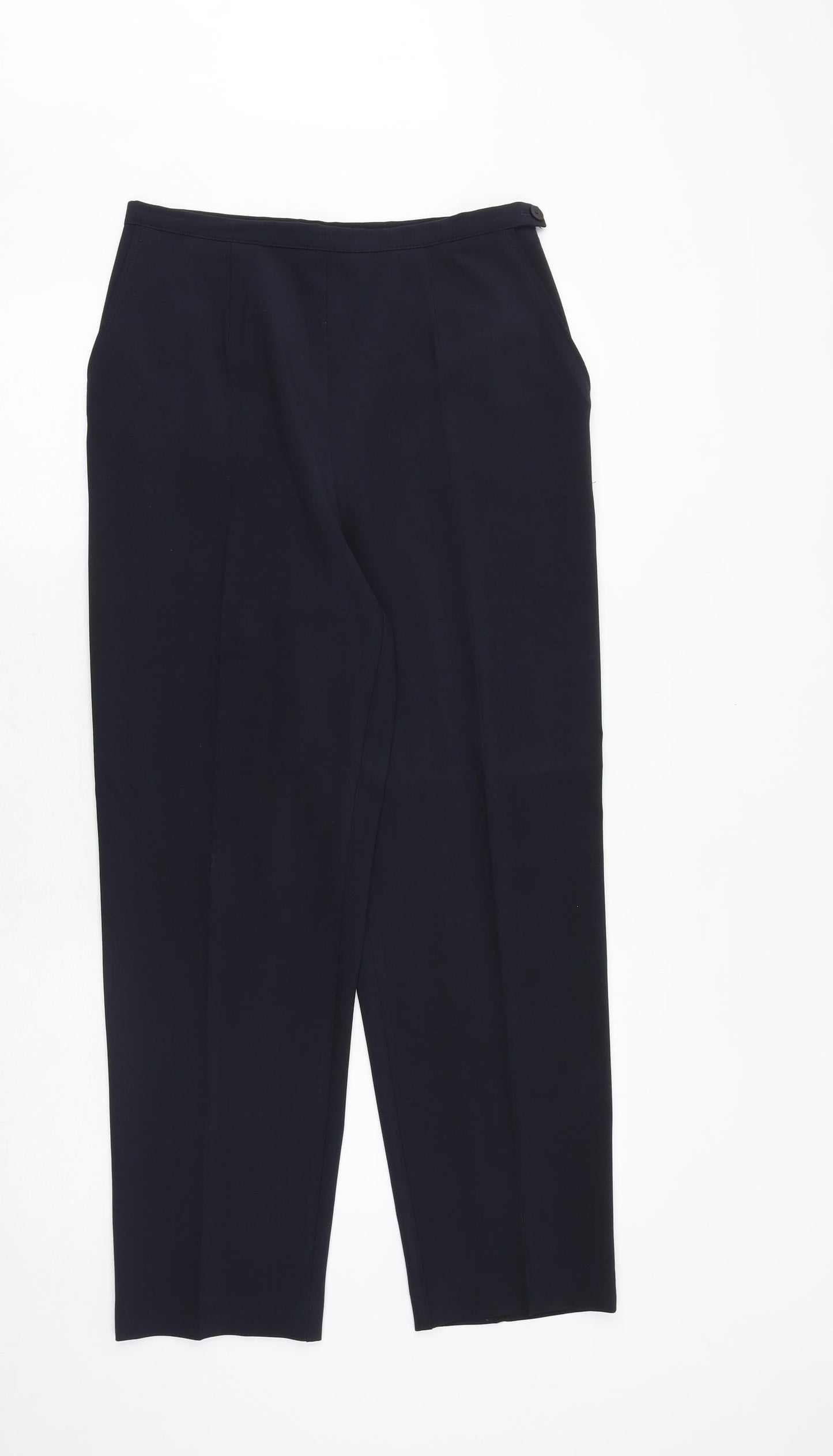 Womens UK Size 12 SARAH HAMILTON Regular Fit  Blue Trousers