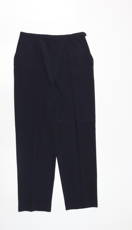 Womens UK Size 12 SARAH HAMILTON Regular Fit  Blue Trousers