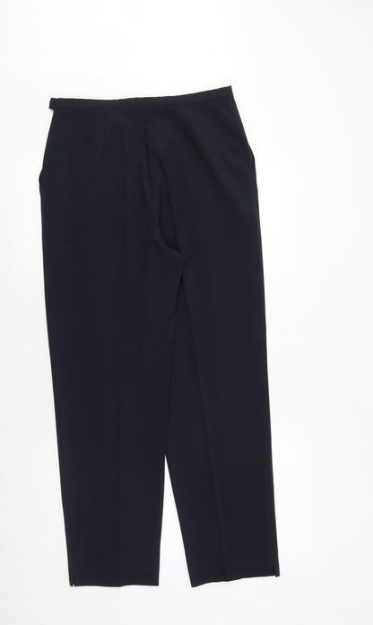 Womens UK Size 12 SARAH HAMILTON Regular Fit  Blue Trousers