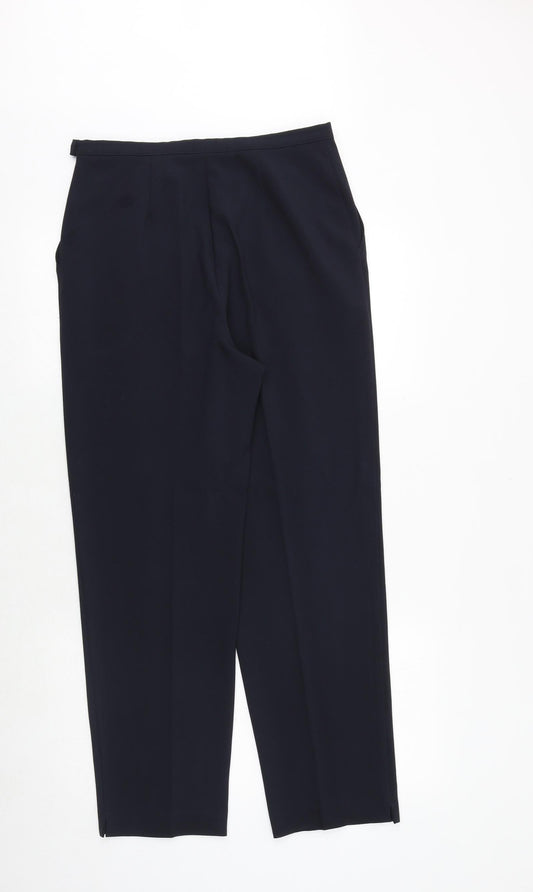 Womens UK Size 12 SARAH HAMILTON Regular Fit  Blue Trousers