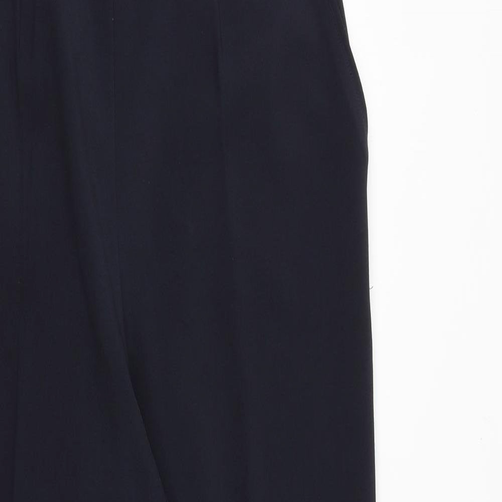 Womens UK Size 12 SARAH HAMILTON Regular Fit  Blue Trousers