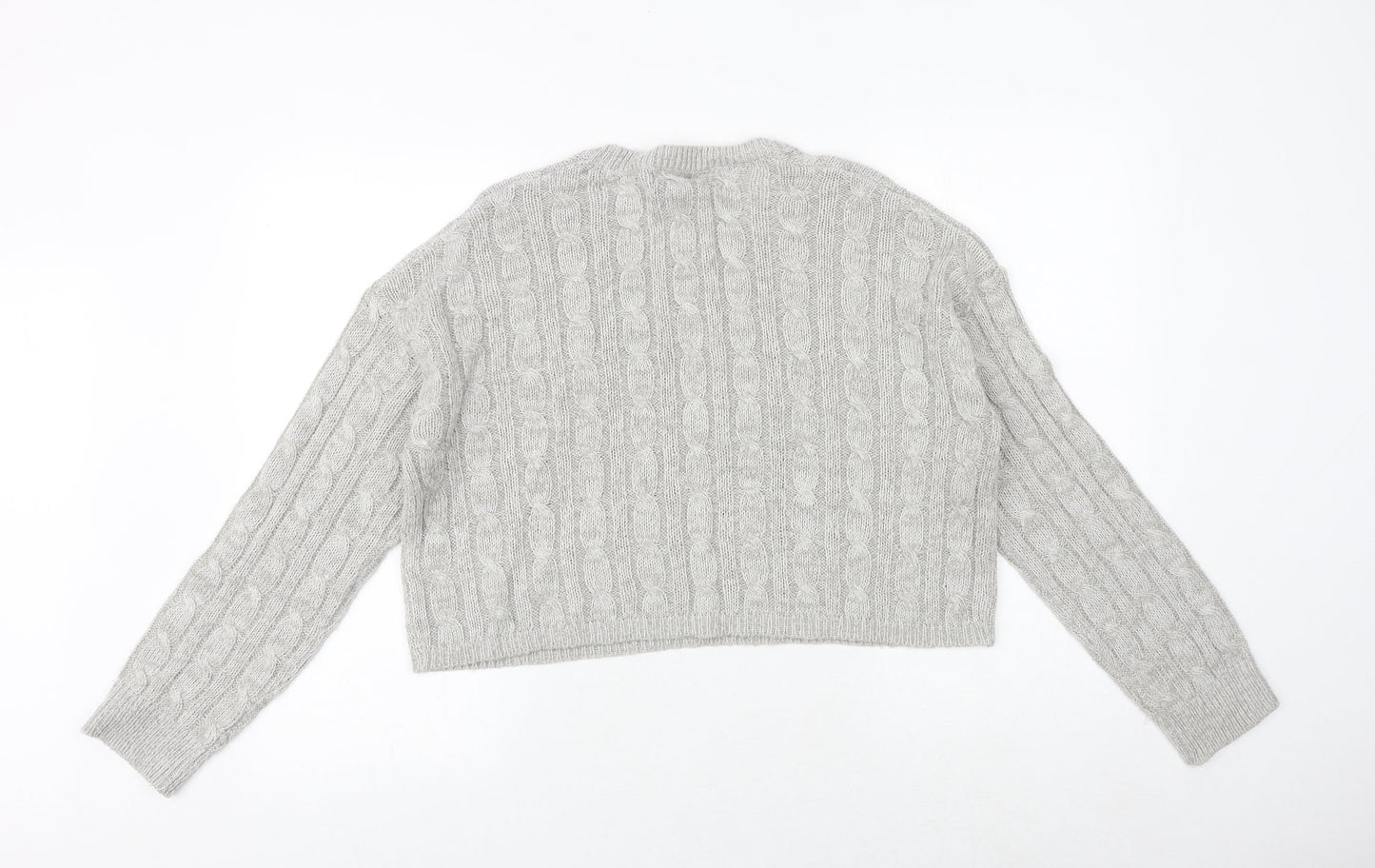 Womens UK Size L New Look Grey Pullover Jumper