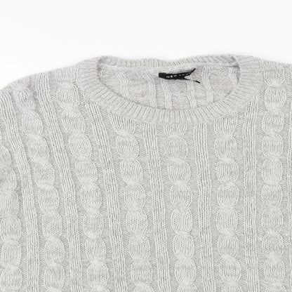 Womens UK Size L New Look Grey Pullover Jumper
