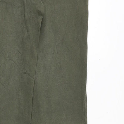 Osika Jeans Womens Green Cotton Straight Jeans Size 32 in Regular Zip