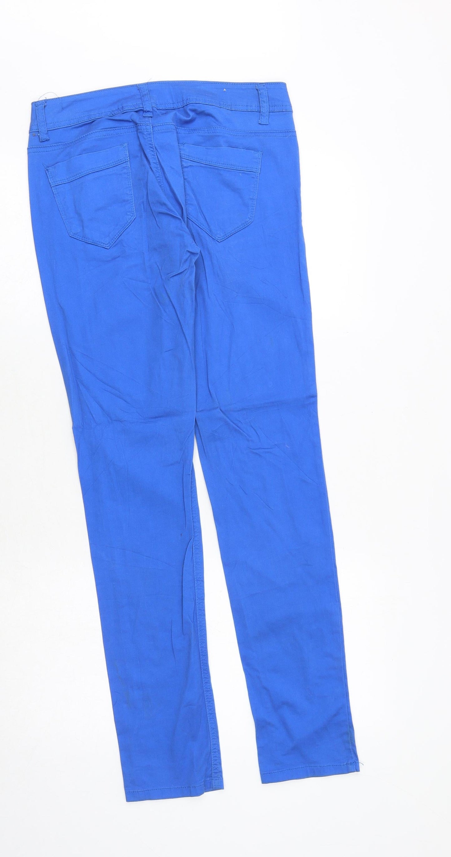 S+D Jeans Womens Blue Cotton Skinny Jeans Size 32 in Regular Zip