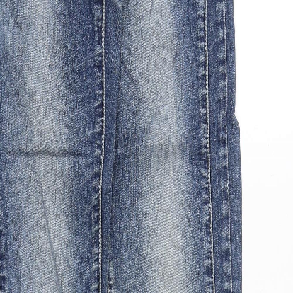 slivillim Womens Blue Cotton Skinny Jeans Size 8 Regular Zip