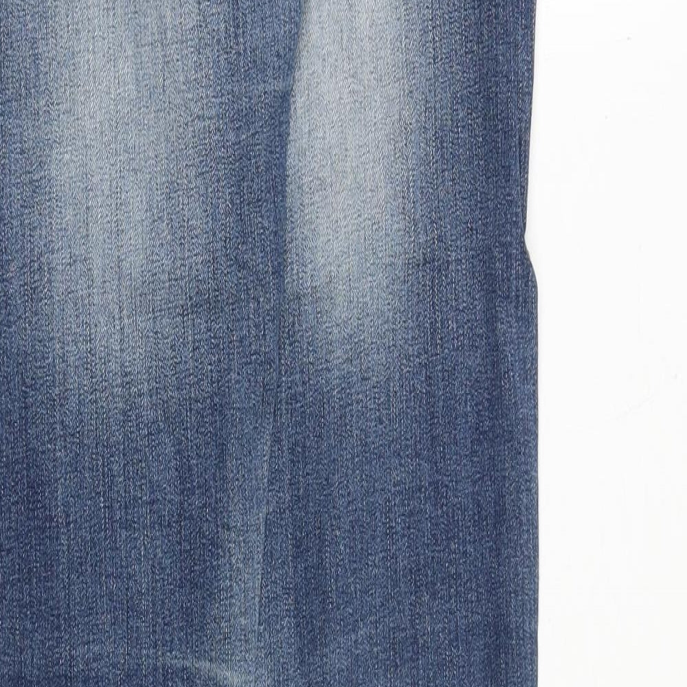 slivillim Womens Blue Cotton Skinny Jeans Size 8 Regular Zip