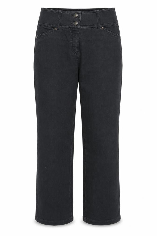 Womens UK Size 10 Marks and Spencer Regular Fit Straight Black Jeans