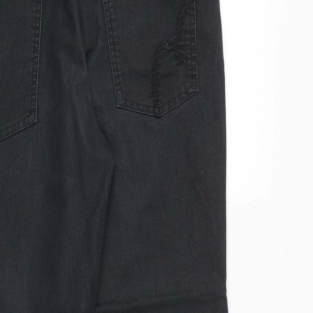Womens UK Size 10 Marks and Spencer Regular Fit Straight Black Jeans