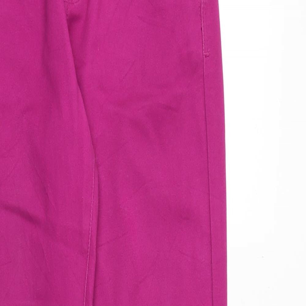 YES YES Womens Pink Cotton Skinny Jeans Size 10 Regular Zip