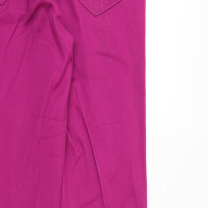 YES YES Womens Pink Cotton Skinny Jeans Size 10 Regular Zip