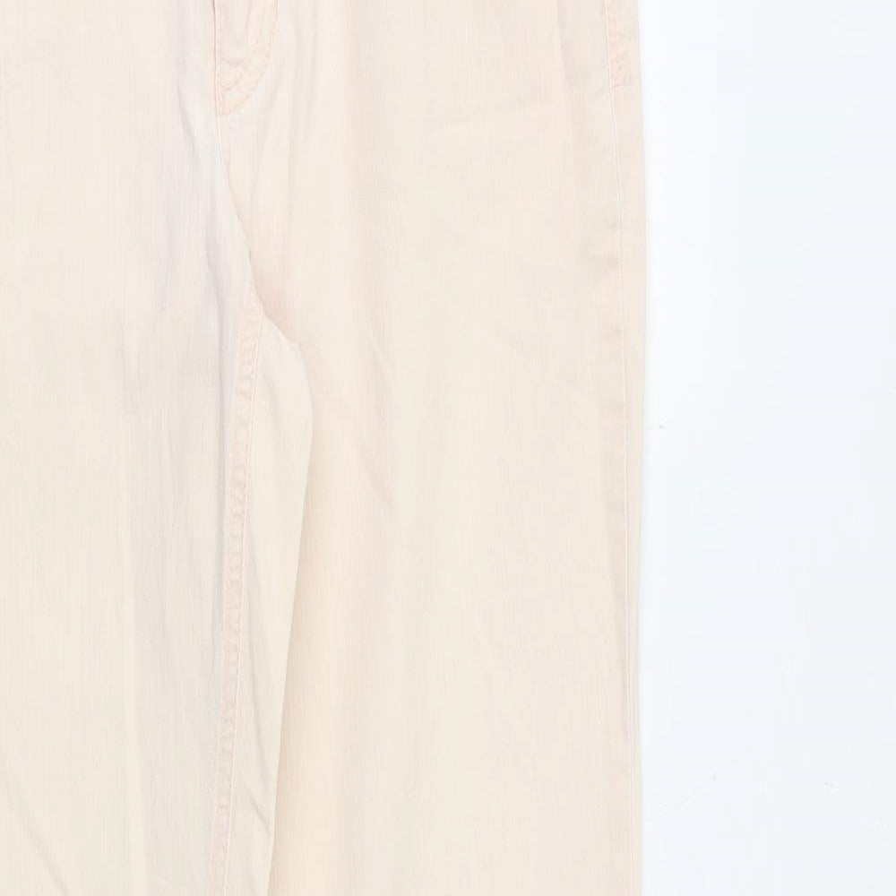 Mac Womens Pink Cotton Straight Jeans Size 30 in Regular Zip