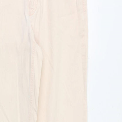 Mac Womens Pink Cotton Straight Jeans Size 30 in Regular Zip