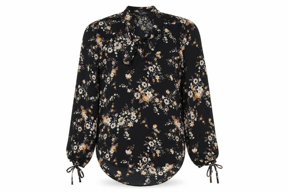 Womens UK Size 6 Miss Selfridge Black Basic Blouse
