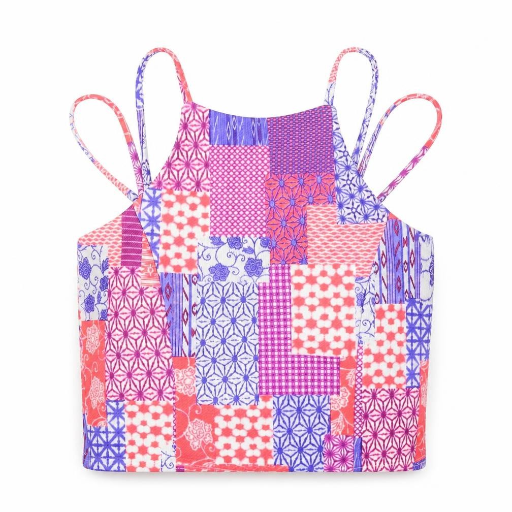 Womens UK Size 14 Missguided Multicoloured Basic Tank