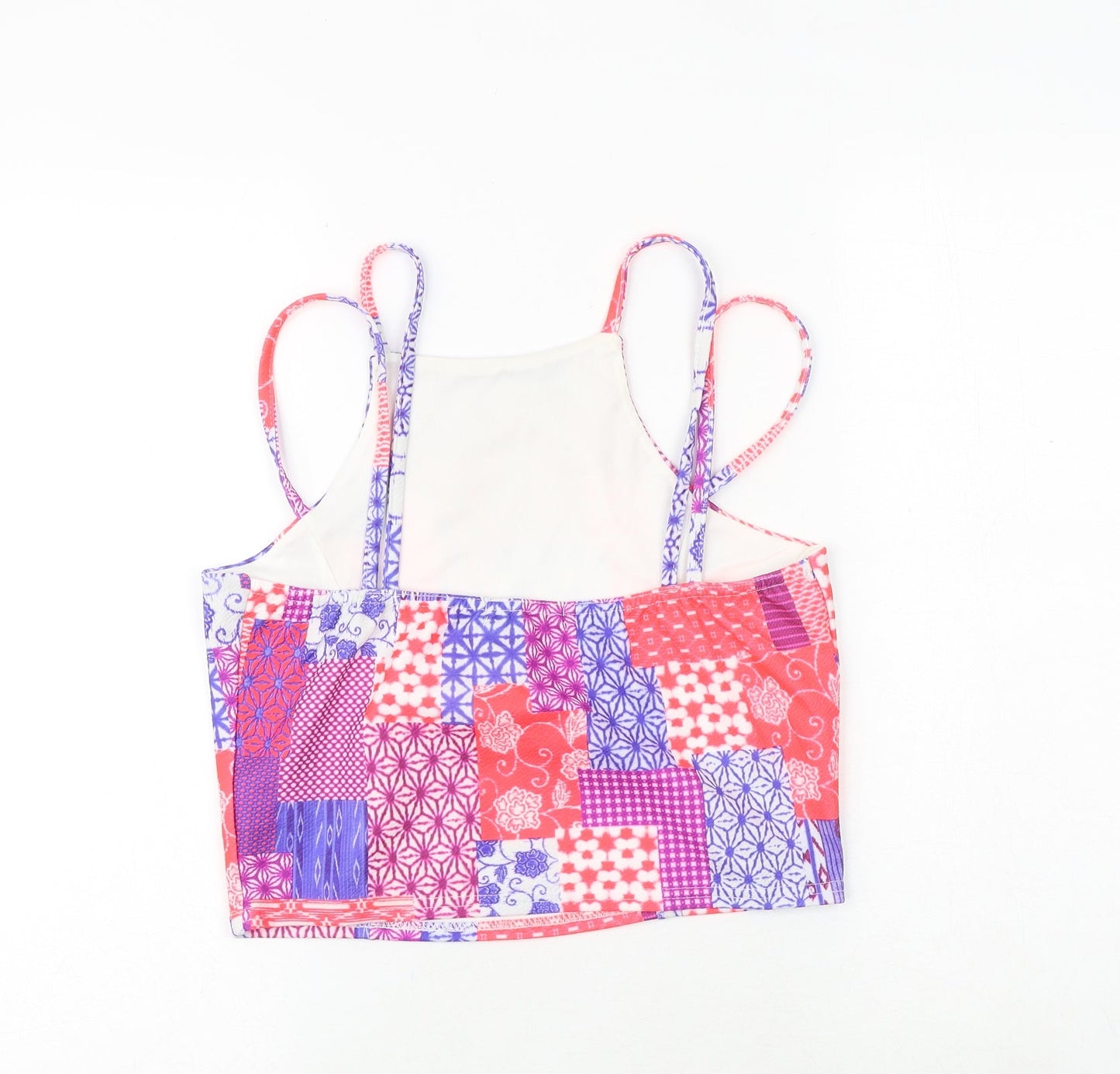 Womens UK Size 14 Missguided Multicoloured Basic Tank