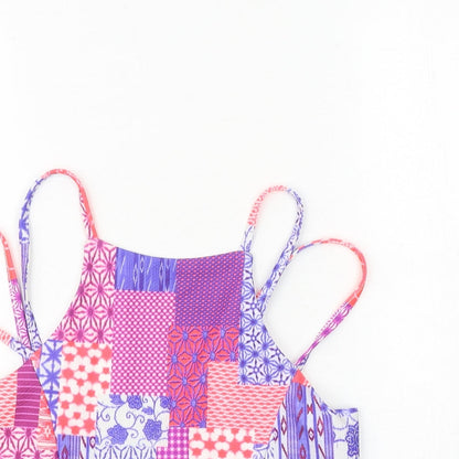 Womens UK Size 14 Missguided Multicoloured Basic Tank