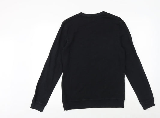 Mens UK Size S NEXT Black Pullover Sweatshirt
