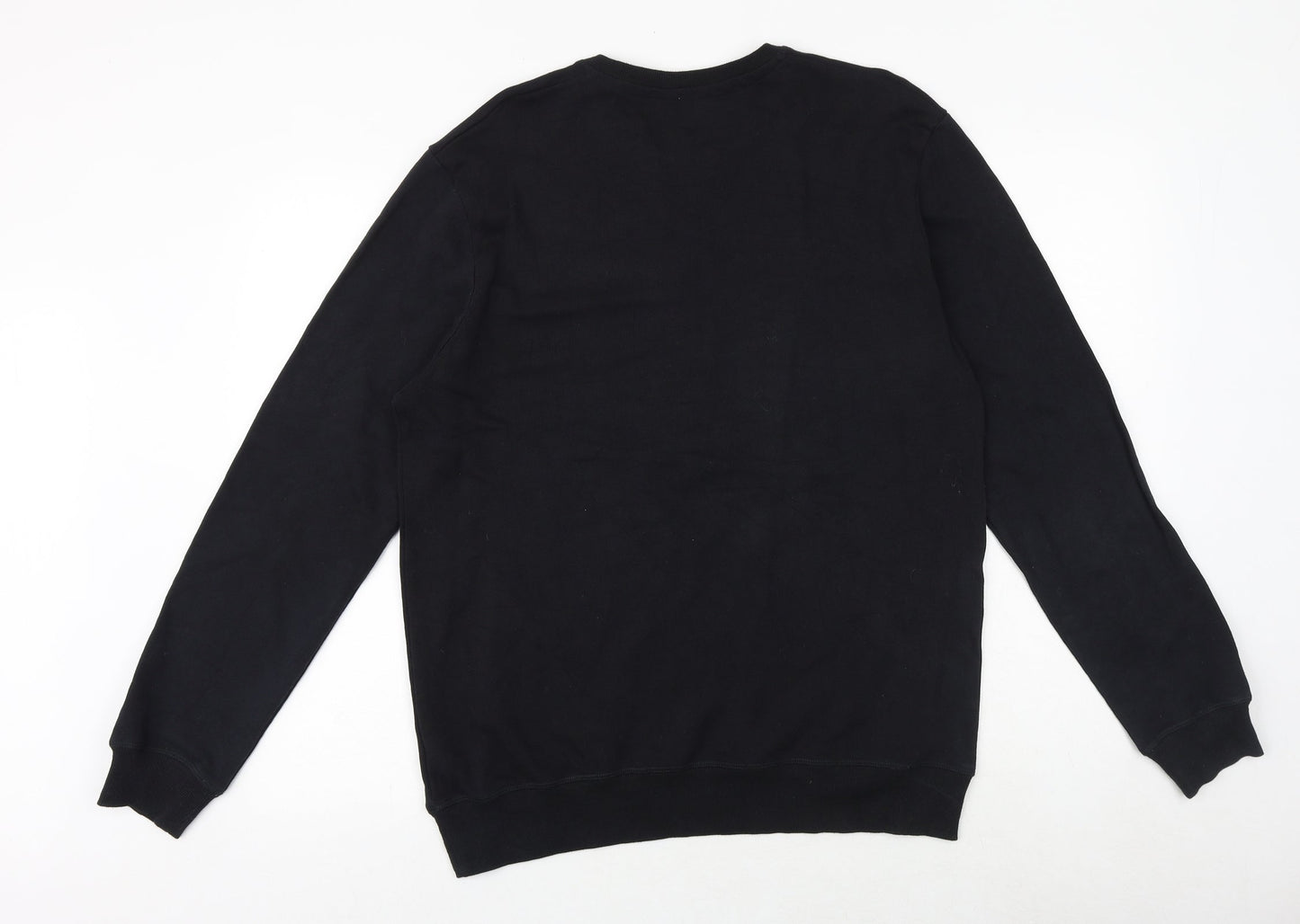 Mens UK Size L NEXT Black Pullover Sweatshirt