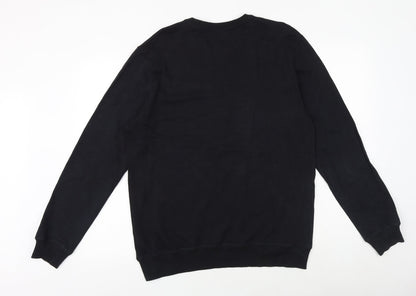 Mens UK Size L NEXT Black Pullover Sweatshirt