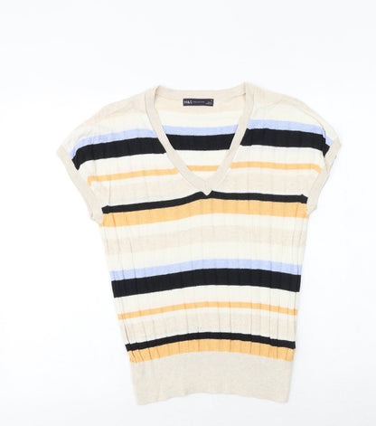 Womens UK Size M Marks and Spencer Multicoloured Pullover Jumper