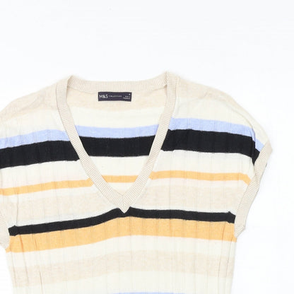 Womens UK Size M Marks and Spencer Multicoloured Pullover Jumper
