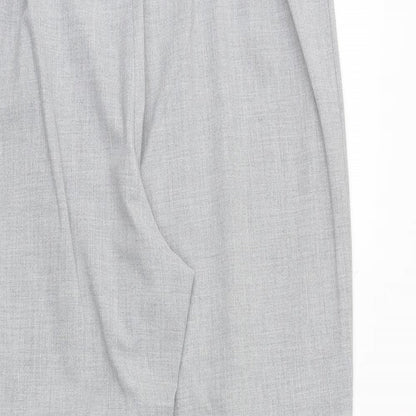 Womens UK Size 18 Marks and Spencer Regular Fit Carrot Grey Trousers