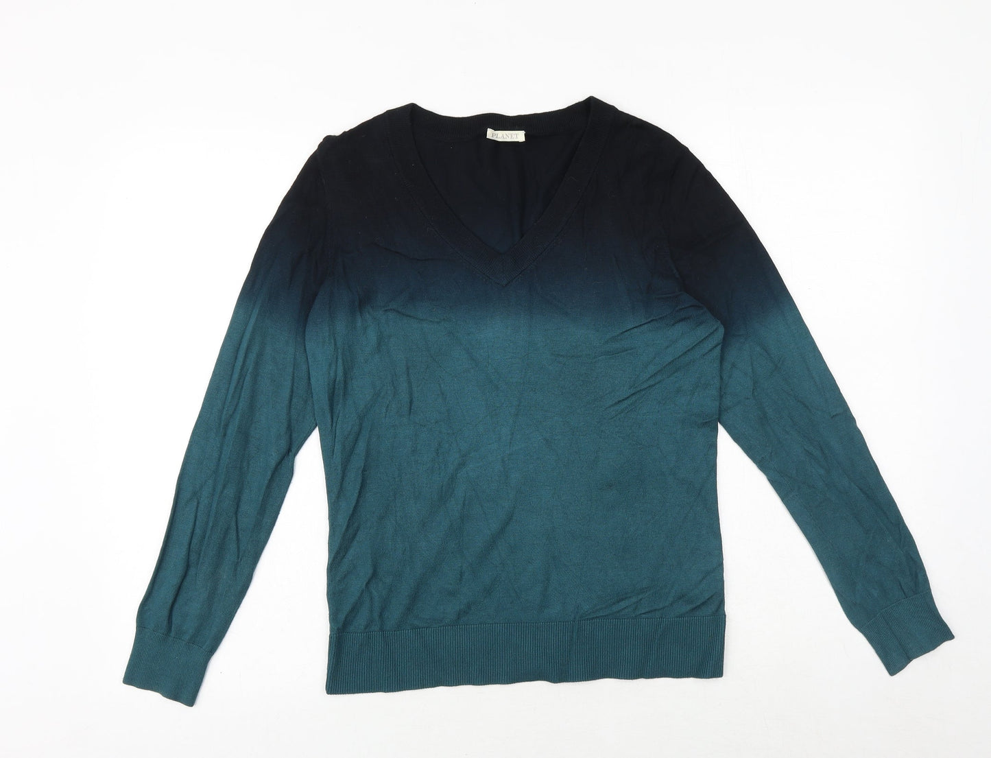 Womens UK Size S Planet Green Pullover Jumper