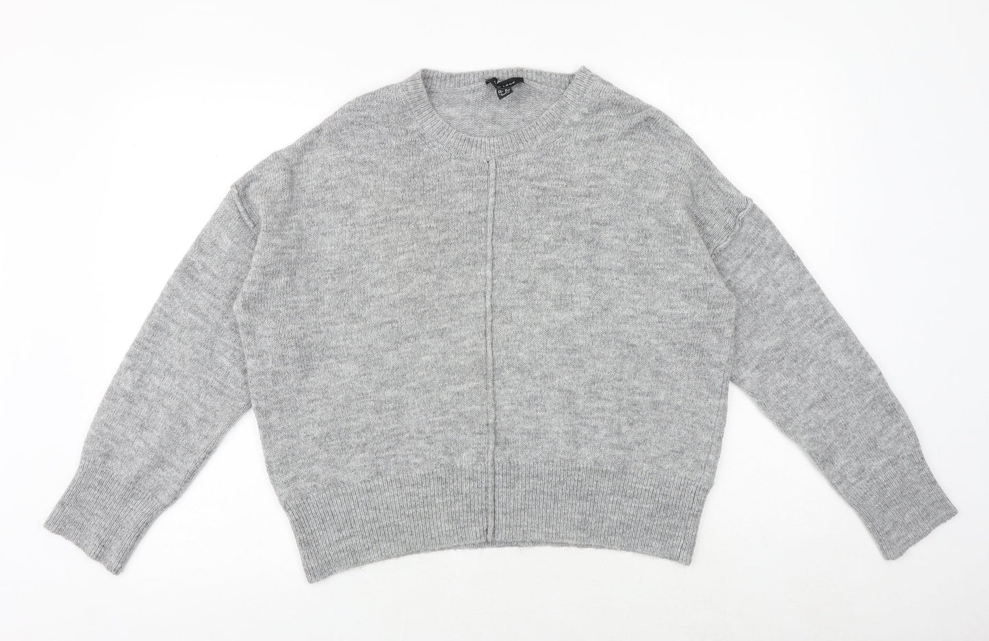 Womens UK Size M New Look Grey Pullover Jumper