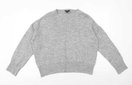 Womens UK Size M New Look Grey Pullover Jumper