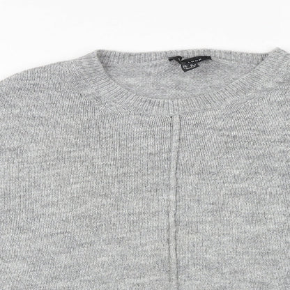 Womens UK Size M New Look Grey Pullover Jumper