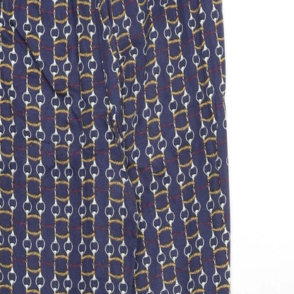 Womens UK Size 8 Zara Regular Fit Chino Blue Trousers