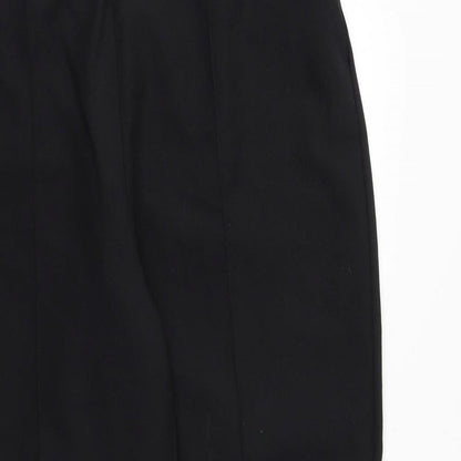 Womens UK Size 38 in EWM Regular Fit Carrot Black Trousers