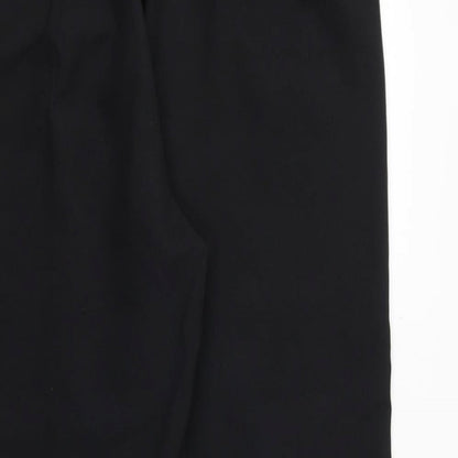 Womens UK Size 38 in EWM Regular Fit Carrot Black Trousers