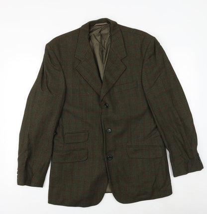 Mens UK Size 38 SCOTT Regular Green Suit Jacket