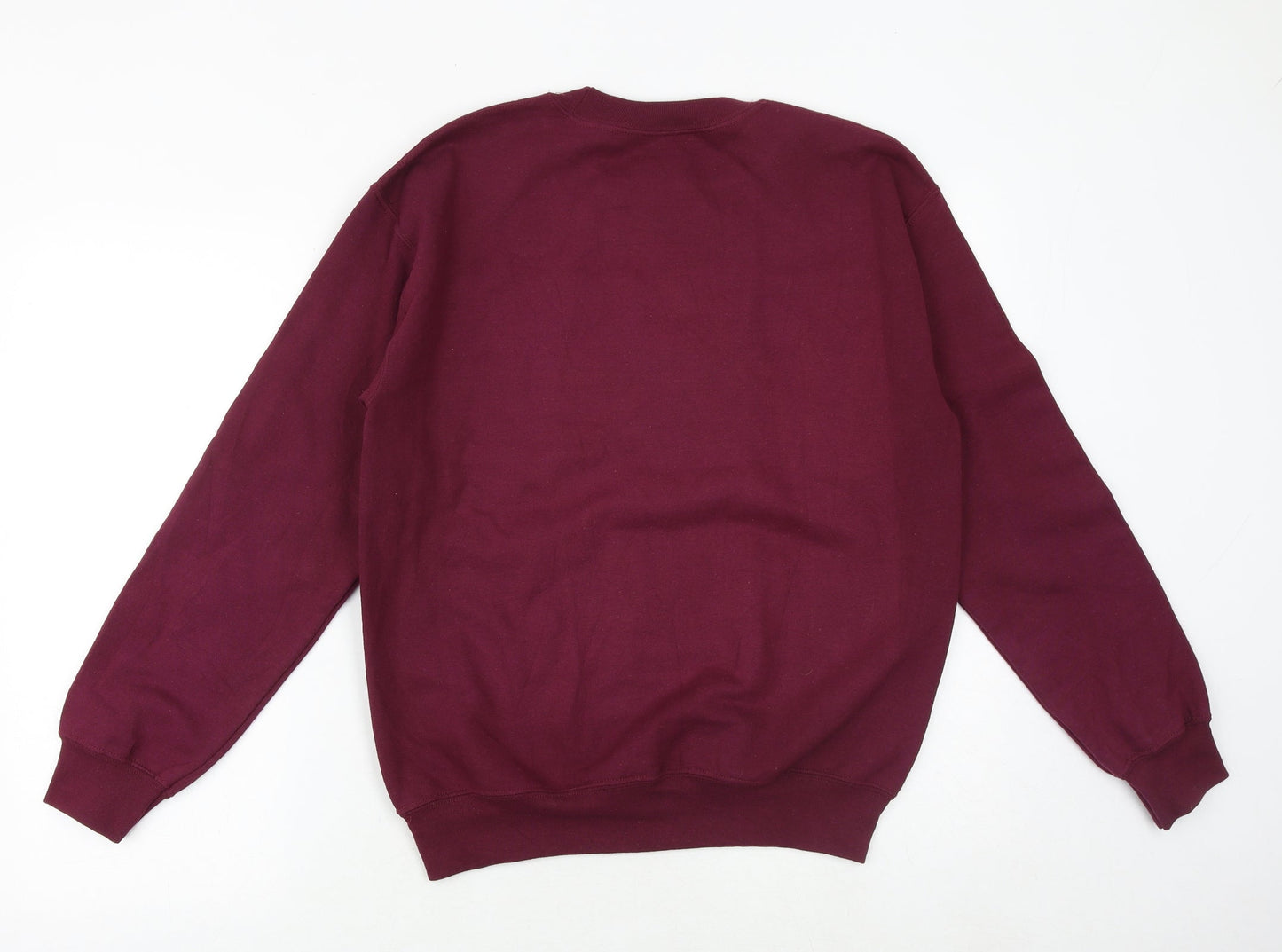 Mens UK Size S Gildan Red Pullover Sweatshirt
